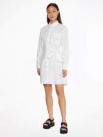 Calvin Klein dámské bílé košilové šaty - L (YAF)