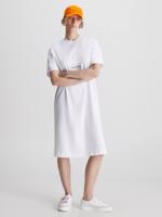 Calvin Klein dámské bílé šaty INSTITUTIONAL LONG T-SHIRT DRESS - M (YAF)
