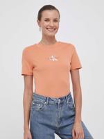 Calvin Klein dámské oranžové tričko - S (SG8)