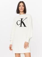 Calvin Klein dámské úpletové bílé šaty - L (YBI)