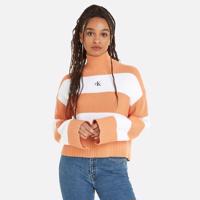 Calvin Klein dámský pruhovaný svetr - L (YBI)