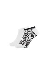 Calvin Klein pánské bílé ponožky 2 pack - 43/46 (002)