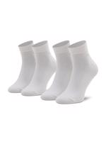 Calvin Klein pánské bílé ponožky 2 pack - 43/46 (WHI)