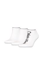 Calvin Klein pánské bílé ponožky 3pack