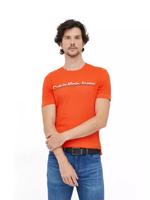 Calvin Klein pánské oranžové tričko - XL (S04)