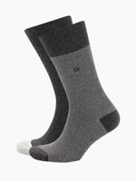 Calvin Klein pánské ponožky 2pack - 43/46 (DARKGRE)