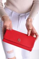 Červená peněženka Iconic Tommy Large Flap Wallet
