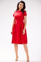 Červené midi šaty A592