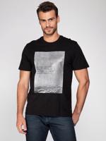 Guess pánské černé tričko - XL (JBLK)