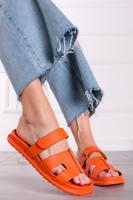 Oranžové nízké pantofle Blanche