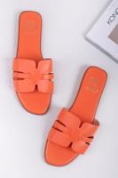 Oranžové nízké pantofle Harper