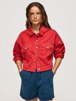 Pepe Jeans dámská červená džínová bunda - M (217)