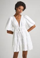Pepe Jeans dámské bílé šaty DELIA - M (800)