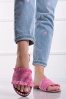 Růžové nízké pantofle Selena