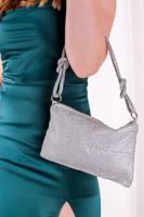 Stříbrná společenská kabelka na rameno Kimmy