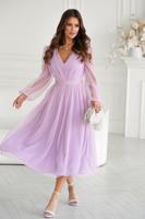 Světle fialové tylové šaty Ariela