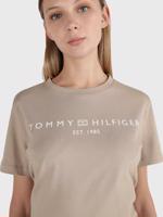 Tommy Hilfiger dámské béžové šaty - S (AEG)