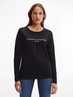 Tommy Hilfiger dámské černé tričko s dlouhým rukávem - M (BDS)