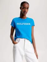 Tommy Hilfiger dámské modré tričko  - M (CZU)