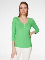 Tommy Hilfiger dámské zelené tričko  - M (LWY)