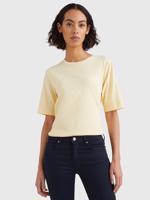 Tommy Hilfiger dámské žluté tričko - S (ZHF)