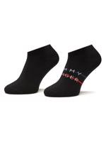 Tommy Hilfiger pánské černé ponožky 2pack - 43/46 (003)