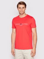 Tommy Hilfiger pánské červené tričko Logo - XL (XK3)