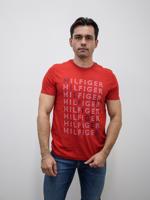 Tommy Hilfiger pánské červené tričko - XXL (XNJ)