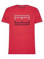 Tommy Hilfiger pánské červené triko Outline - XL (XK3)