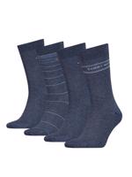 Tommy Hilfiger pánské modrošedé ponožky 4 pack - 39/42 (003)