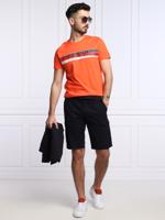 Tommy Hilfiger pánské oranžové tričko Corp - M (XMV)