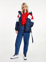 Tommy Jeans dámská zimní bunda COLORBLOCK  - S (C87)