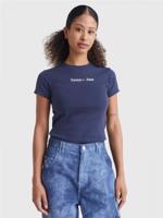 Tommy Jeans dámské tmavě modré tričko - M (C87)
