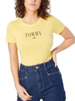 Tommy Jeans dámské žluté tričko - S (ZGF)
