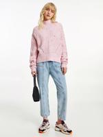 Tommy Jeans dámský světle růžový svetr SOFT NEPS - L (TOJ)