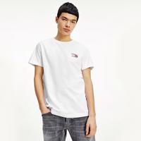 Tommy Jeans pánské bílé tričko CHEST LOGO - XXL (YBR)