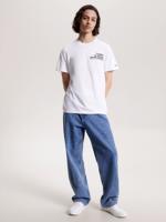 Tommy Jeans pánské bílé triko  - XL (YBR)