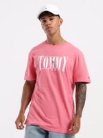 Tommy Jeans pánské růžové tričko - M (TIF)