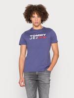 Tommy Jeans pánské tmavě fialové triko - XXL (C8I)