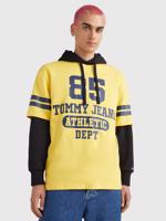 Tommy Jeans pánské žluté tričko Skater - L (ZFM)