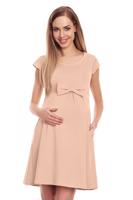 Béžové tehotenské šaty 0129