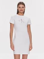 Calvin Klein dámské bílé šaty - XS (BEH)