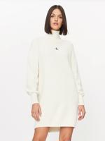 Calvin Klein dámské bílé úpletové šaty - S (YBI)