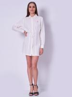 Calvin Klein dámské krémové košilové šaty - M (YBH)
