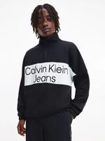 Calvin Klein pánská černá mikina COLORBLOCK ZIP - M (BEH)