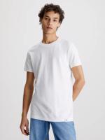 Calvin Klein pánské bílé tričko LOGO TAB - XXL (YAF)