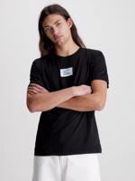 Calvin Klein pánské černé tričko COLORED ADDRESS SMALL BOX - XXL (BEH)
