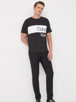 Calvin Klein pánské černé tričko INSTITUTIONAL BLOCKING - XL (BEH)