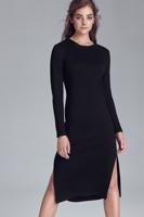 Černé šaty Nife S121