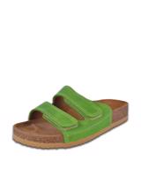 Dámské zeleno-hnědé pantofle Barea 008055